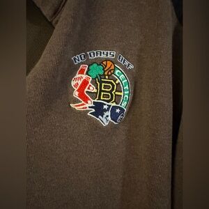 Nike Golf Quarter Zip Brown Pullover - No Days Off - Boston Strong Size Large L